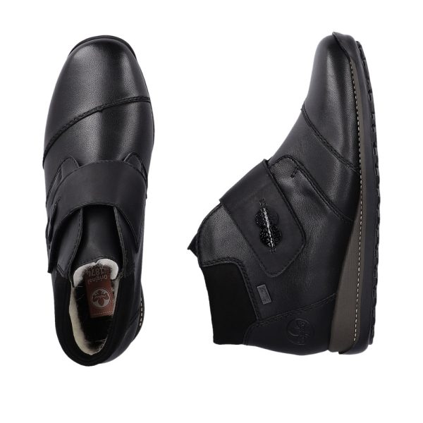 Botine Dama Casual Rieker - Piele Naturală și Tehnologie Rieker Tex, 44255-00 Botine dama culoare Negru Botine dama 4