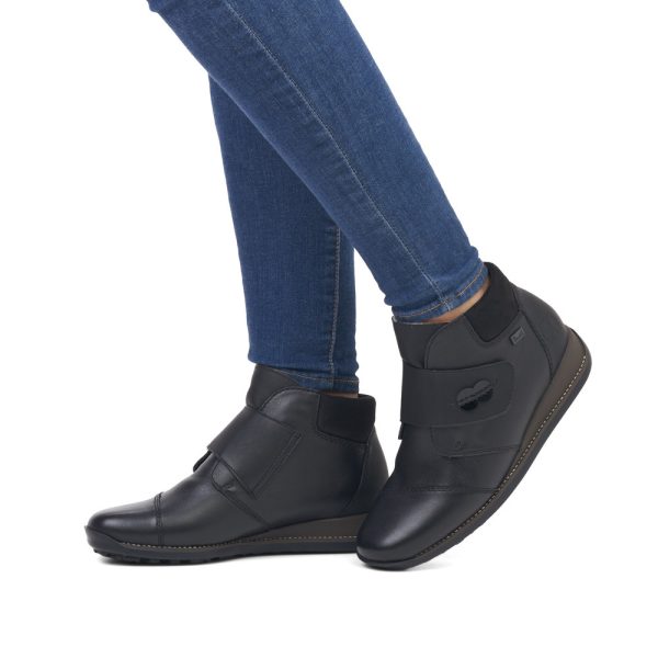 Botine Dama Casual Rieker - Piele Naturală și Tehnologie Rieker Tex, 44255-00 Botine dama culoare Negru Botine dama 2