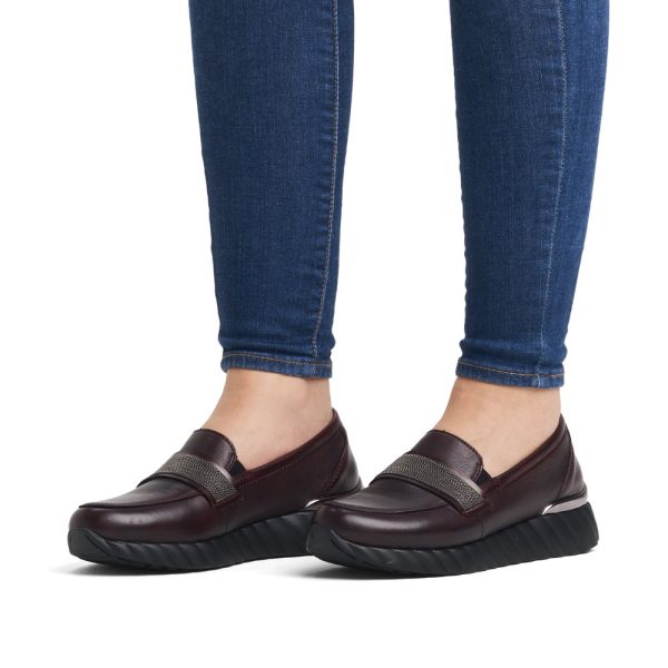 Pantofi casual dama, D5910-35 Incaltaminte dama culoare Bordo Incaltaminte dama 2