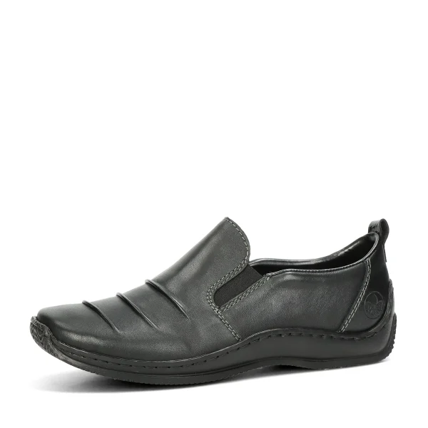 Mocasini dama Rieker piele L1789-00 Incaltaminte dama culoare Negru Incaltaminte dama