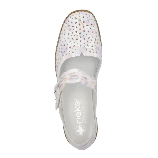 Pantofi vara slip-on Rieker de damă cu model perforat, 41399-91 Incaltaminte dama culoare Multicolor Incaltaminte dama 5