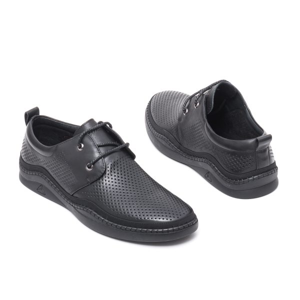 Pantofi de Vara Barbati stil Mocasin E6E640004A 01-N, negru Incaltaminte barbati culoare Negru Incaltaminte barbati 6