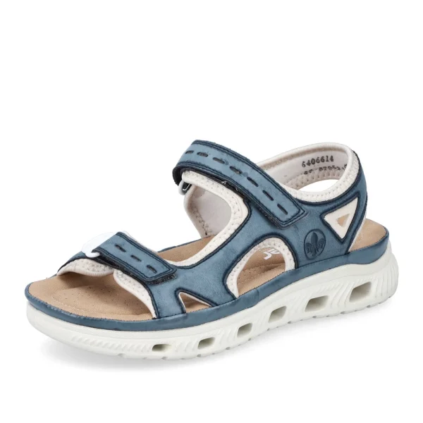 Sandale casual reglabile, 64066-14 Incaltaminte dama culoare Bleu Incaltaminte dama