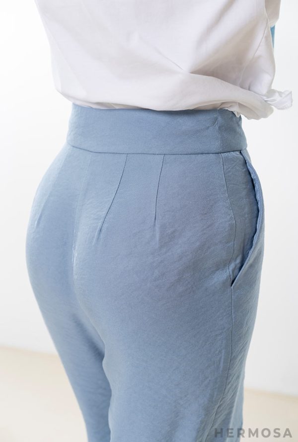 Pantaloni Zasha Bleu Hermosa Imbracaminte dama 7