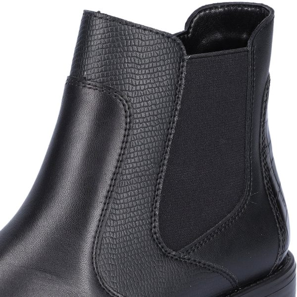 Botine Chelsea elegante și confortabile pentru femei D0F70-01 Botine dama culoare Negru Botine dama 4