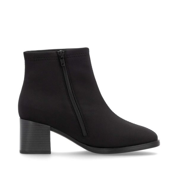 Botine negre cu toc bloc și fermoar D0V77-00 Botine dama culoare Negru Botine dama 5