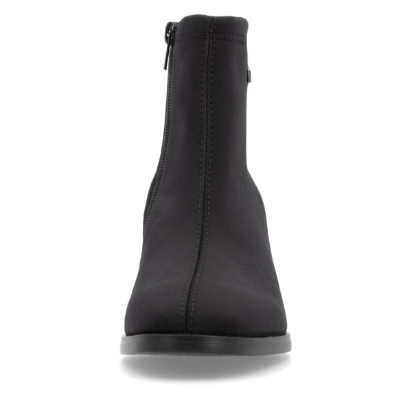 Botine negre cu toc bloc și fermoar D0V77-00 Botine dama culoare Negru Botine dama 9