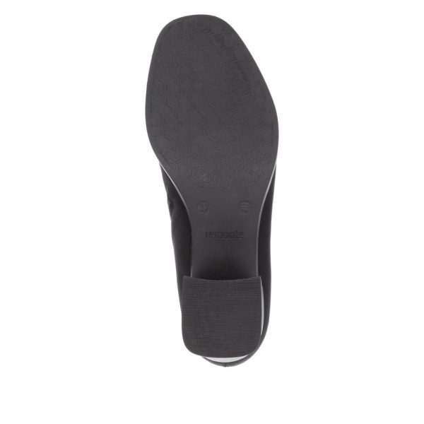 Botine negre cu toc bloc și fermoar D0V77-00 Botine dama culoare Negru Botine dama 3