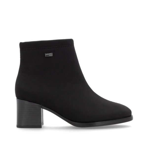 Botine negre cu toc bloc și fermoar D0V77-00 Botine dama culoare Negru Botine dama 10