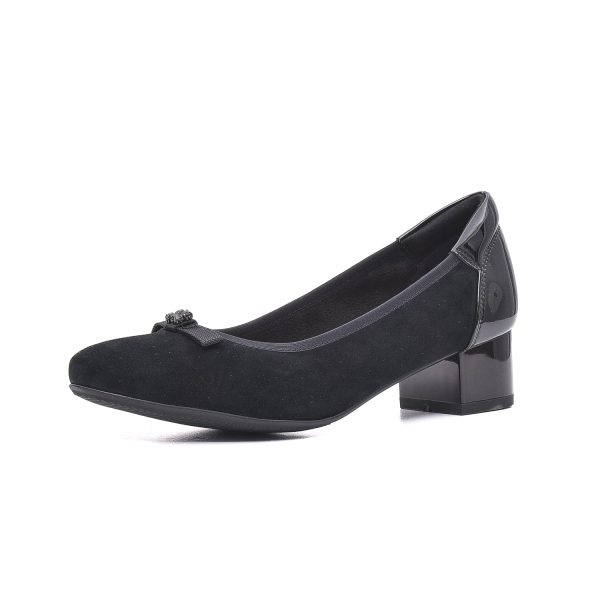 Pantofi piele intoarsa eleganti JIJI50106B 01-I Incaltaminte dama culoare Negru Incaltaminte dama