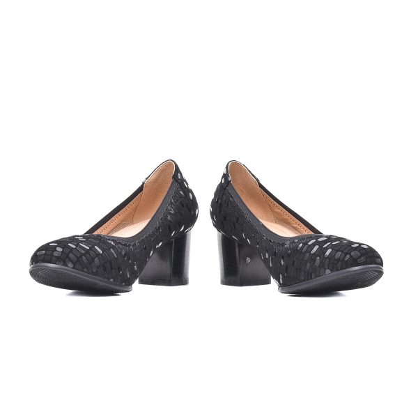 Pantofi eleganti piele naturala texturata, JYDH291-23-L787 O7-I Incaltaminte dama culoare Negru Incaltaminte dama 4