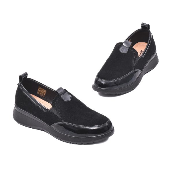 Pantofi casual, piele naturala, M5M550018A 01-I Incaltaminte dama culoare Negru Incaltaminte dama 2