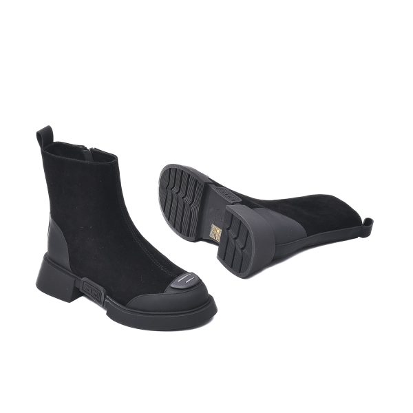 Botine casual, piele intoarsa, 3KYA50020B 01-I Botine dama culoare Negru Botine dama 5