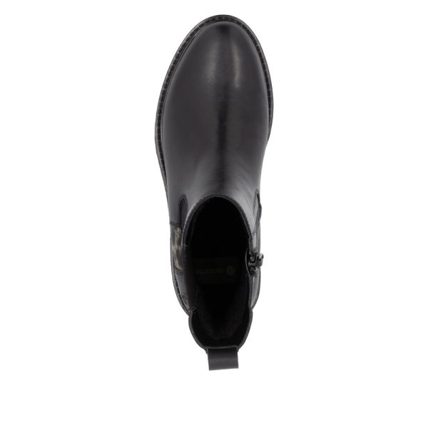 Botine casual, piele naturala, D2286-03 Botine dama culoare Negru Botine dama 7