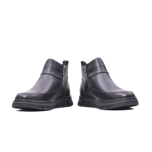 Ghete barbat, piele naturala, E6E650008B 01-N Ghete barbati culoare Negru Ghete barbati 4