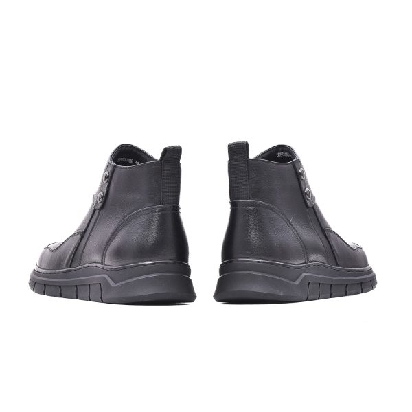 Ghete barbat, piele naturala, E6E650008B 01-N Ghete barbati culoare Negru Ghete barbati 3