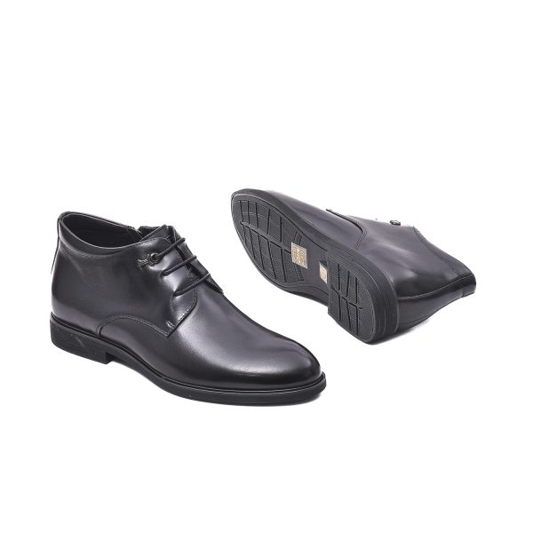 Ghete barbati, piele naturala, E6E650004 01-N Ghete barbati culoare Negru Ghete barbati 5