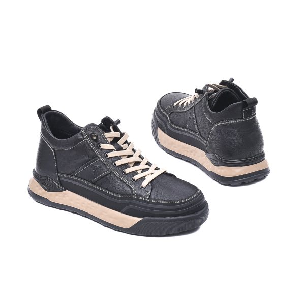 Ghete tip sneakers, piele naturala, E6E650013A 01-N Ghete barbati culoare Negru Ghete barbati 6