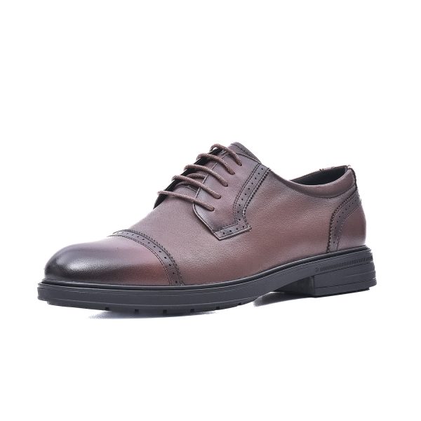 Pantofi Oxford, piele naturala, E6E650027C 02-N Incaltaminte barbati culoare Maro Incaltaminte barbati