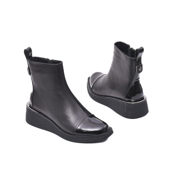 Botine cu talpa ortopedica, JYJY50014A 01-N Ghete dama culoare Negru Ghete dama 6