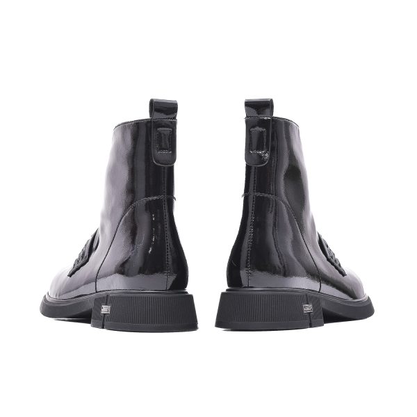 Botine Damă Karisma din Piele Naturală Lăcuită Z922B686-F609-ZP170B 01-L Botine dama culoare Negru Botine dama 3