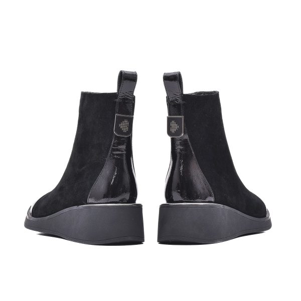 Botine cu platforma, piele naturala, JYJY50014B 01-I Botine dama culoare Negru Botine dama 3