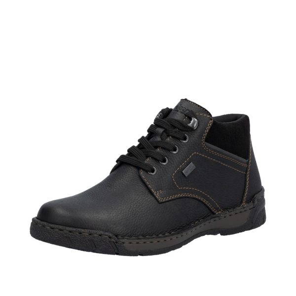 Ghete barbati, piele naturala, B0309-00 Ghete barbati culoare Negru Ghete barbati