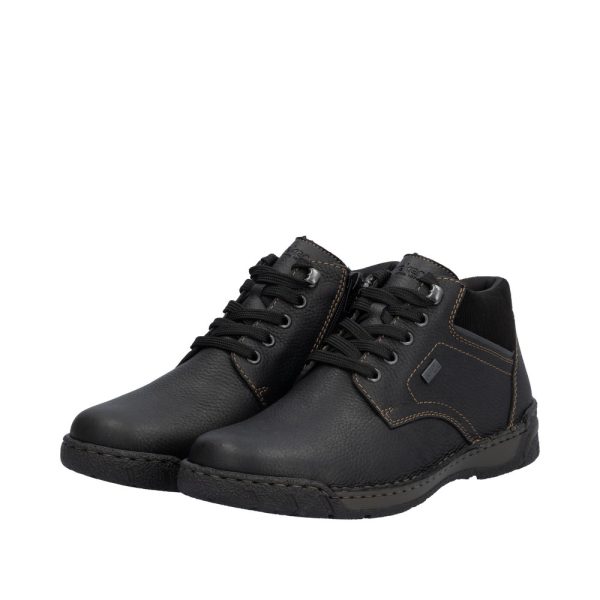 Ghete barbati, piele naturala, B0309-00 Ghete barbati culoare Negru Ghete barbati 2