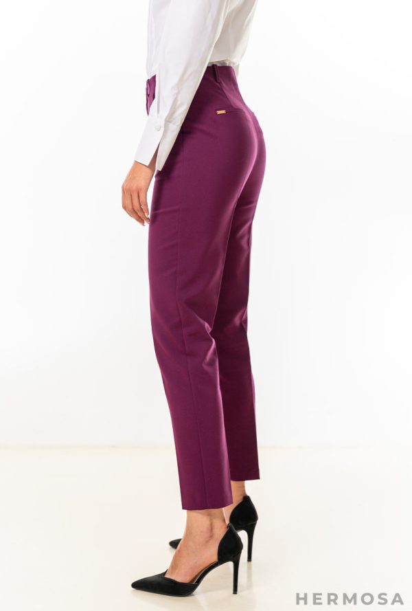 Pantaloni conici din tercot elastic Judy Hermosa Imbracaminte dama 2