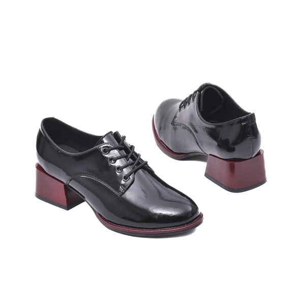 Pantofi eleganti, piele naturala lacuita,V4VA50020A 01-L Incaltaminte dama culoare Negru Incaltaminte dama 6