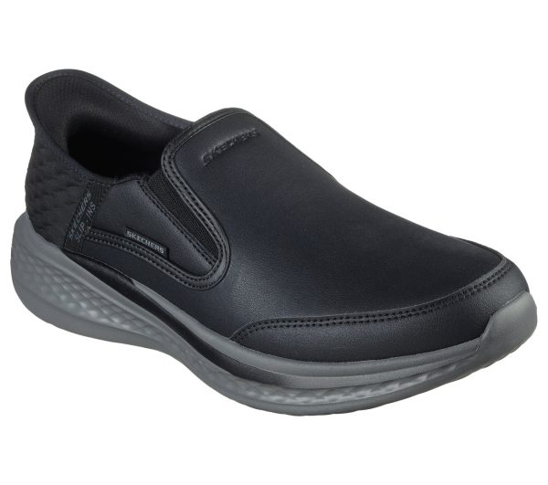 Pantofi Sport Casual Slip-On Slade - Cooper 205237 BLK Incaltaminte barbati culoare Negru Incaltaminte barbati